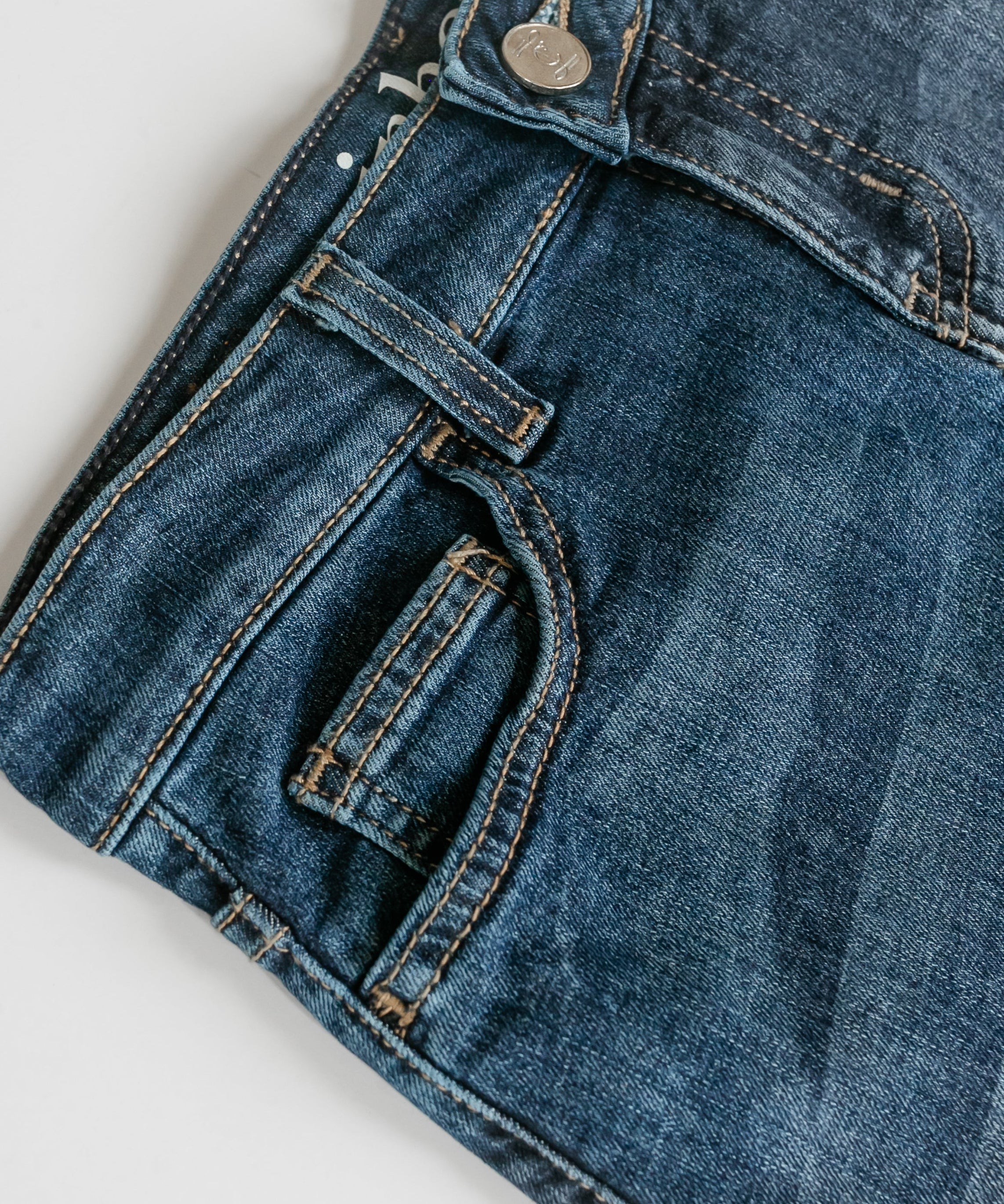 Bryn Dark Wash Denim Midi Skirt