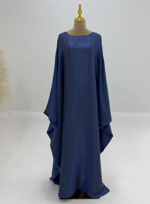 Abaya Muslim Evening Dress for Women – Luxury Butterfly Embellished Dubai & Turkey Style | 20 Colors