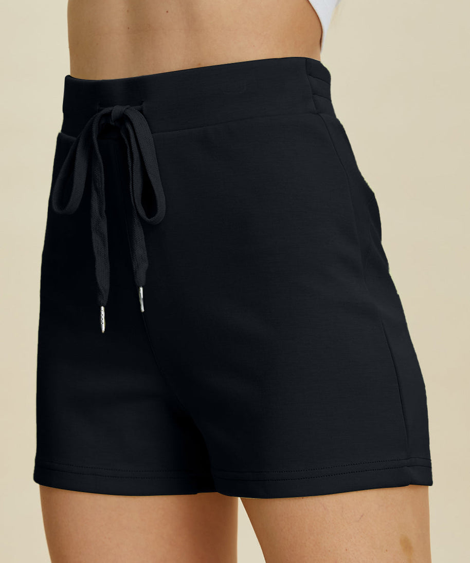 Basic Bae Full Size Air Scuba Drawstring High Waist Shorts