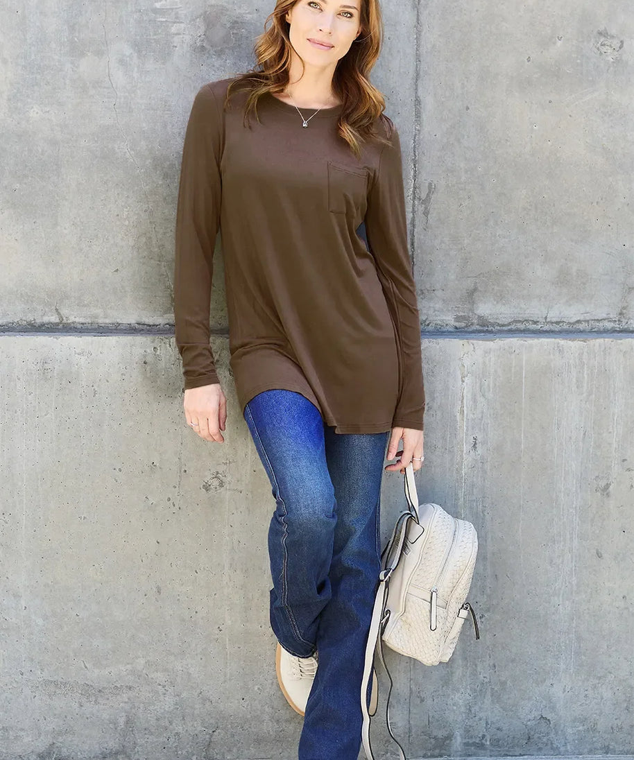 Basic Bae Full Size Round Neck Long Sleeve Top