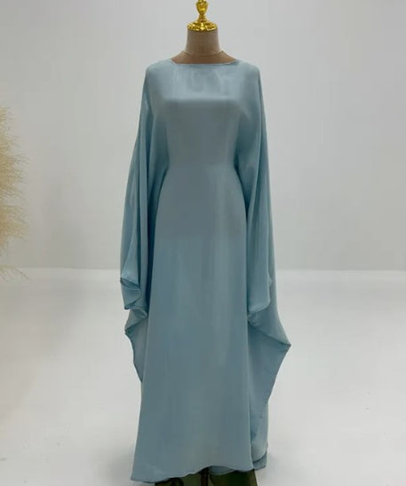 Abaya Muslim Evening Dress for Women – Luxury Butterfly Embellished Dubai & Turkey Style | 20 Colors