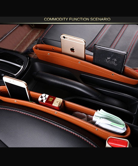 Car Seat Gap Storage Organizer and Trash Box