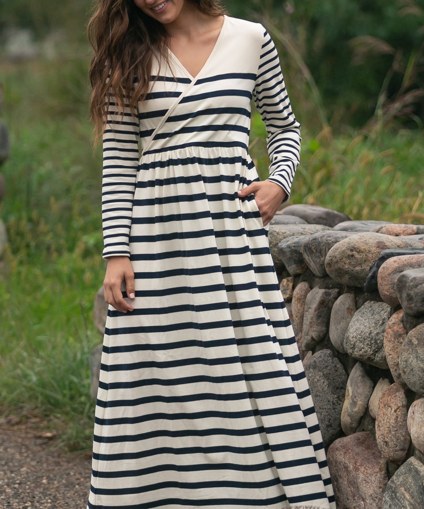 Celeste Striped Knit Maxi Dress - FINAL SALE
