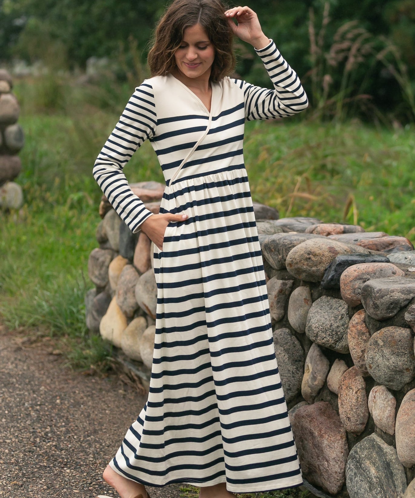Celeste Striped Knit Maxi Dress - FINAL SALE