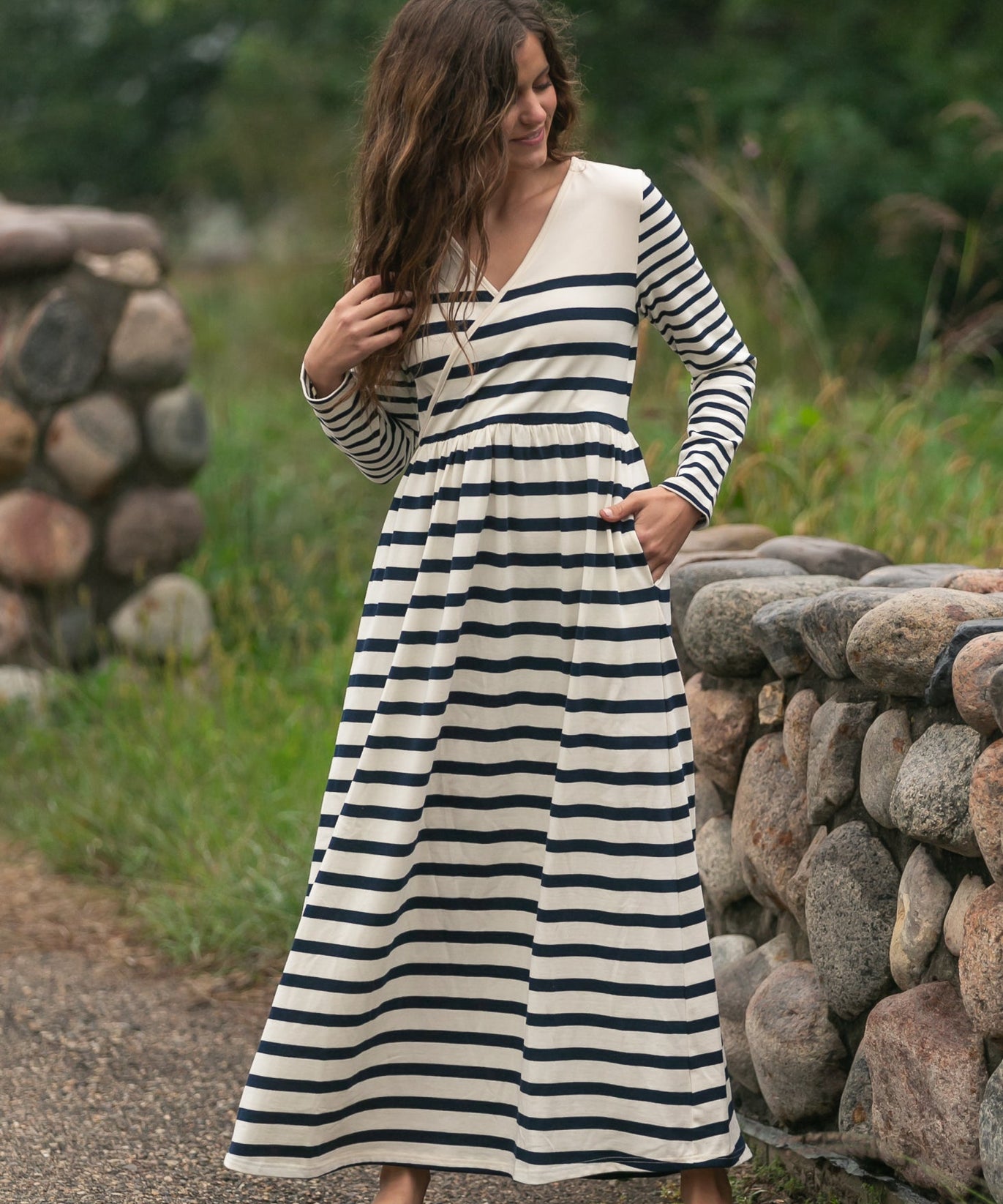 Celeste Striped Knit Maxi Dress - FINAL SALE