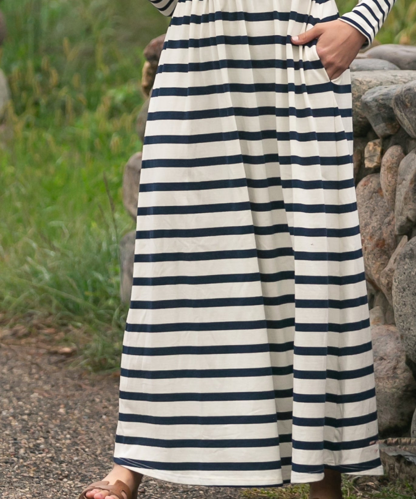 Celeste Striped Knit Maxi Dress - FINAL SALE