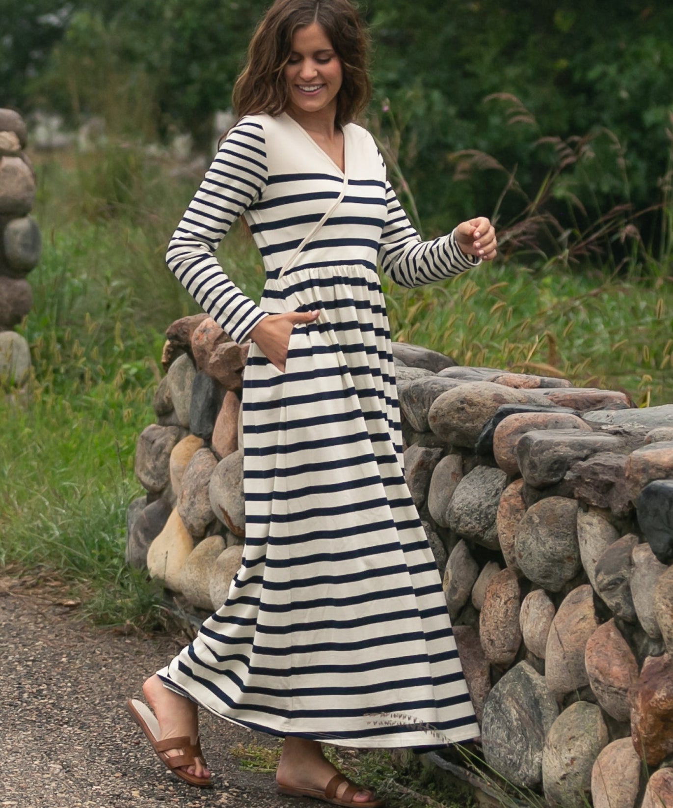 Celeste Striped Knit Maxi Dress - FINAL SALE