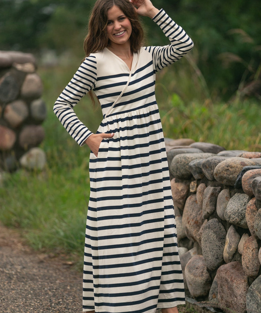 Celeste Striped Knit Maxi Dress - FINAL SALE