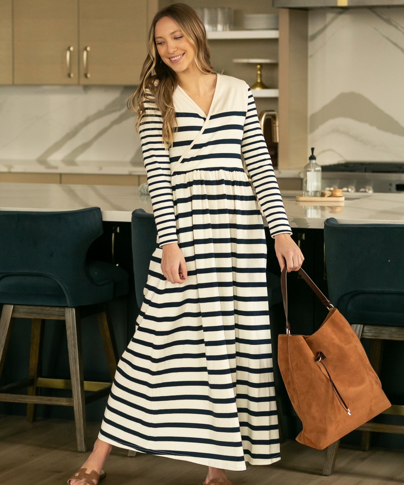 Celeste Striped Knit Maxi Dress - FINAL SALE