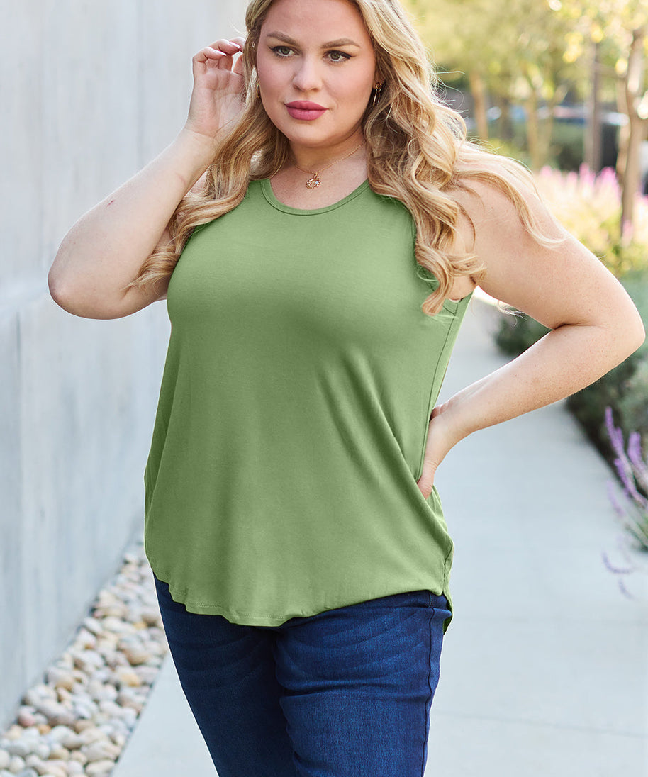 Basic Bae Bamboo Full Size Round Neck Tank