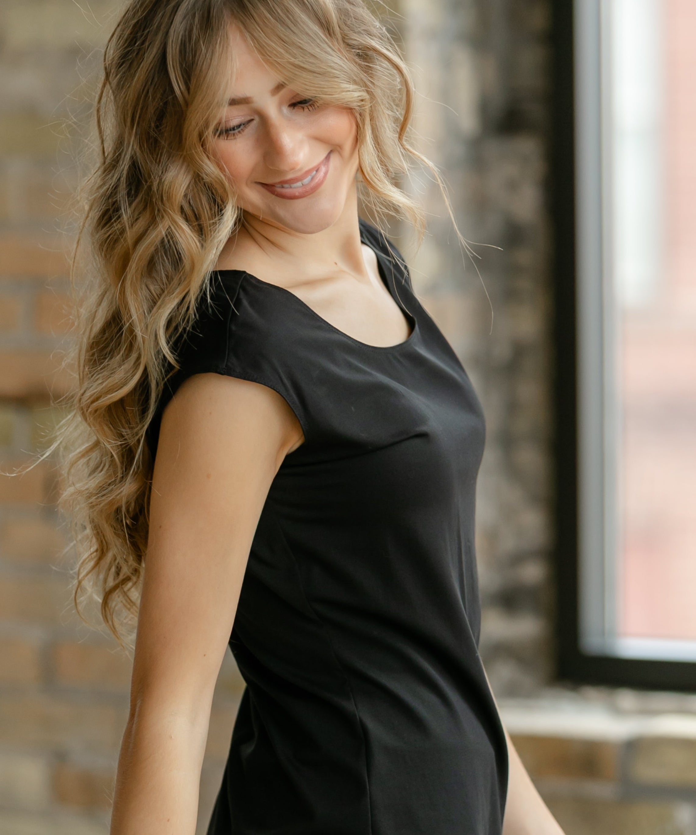 Classic Black Cap Sleeve Tank