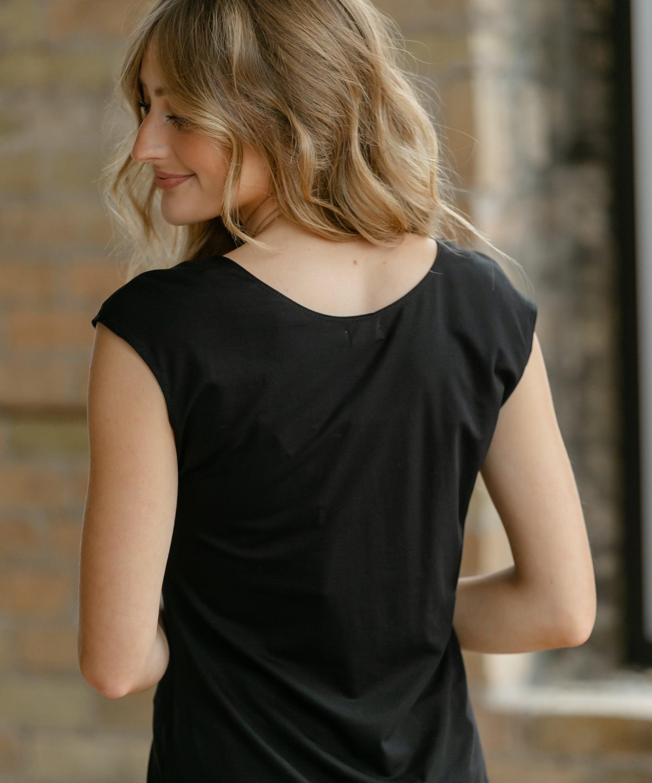 Classic Black Cap Sleeve Tank