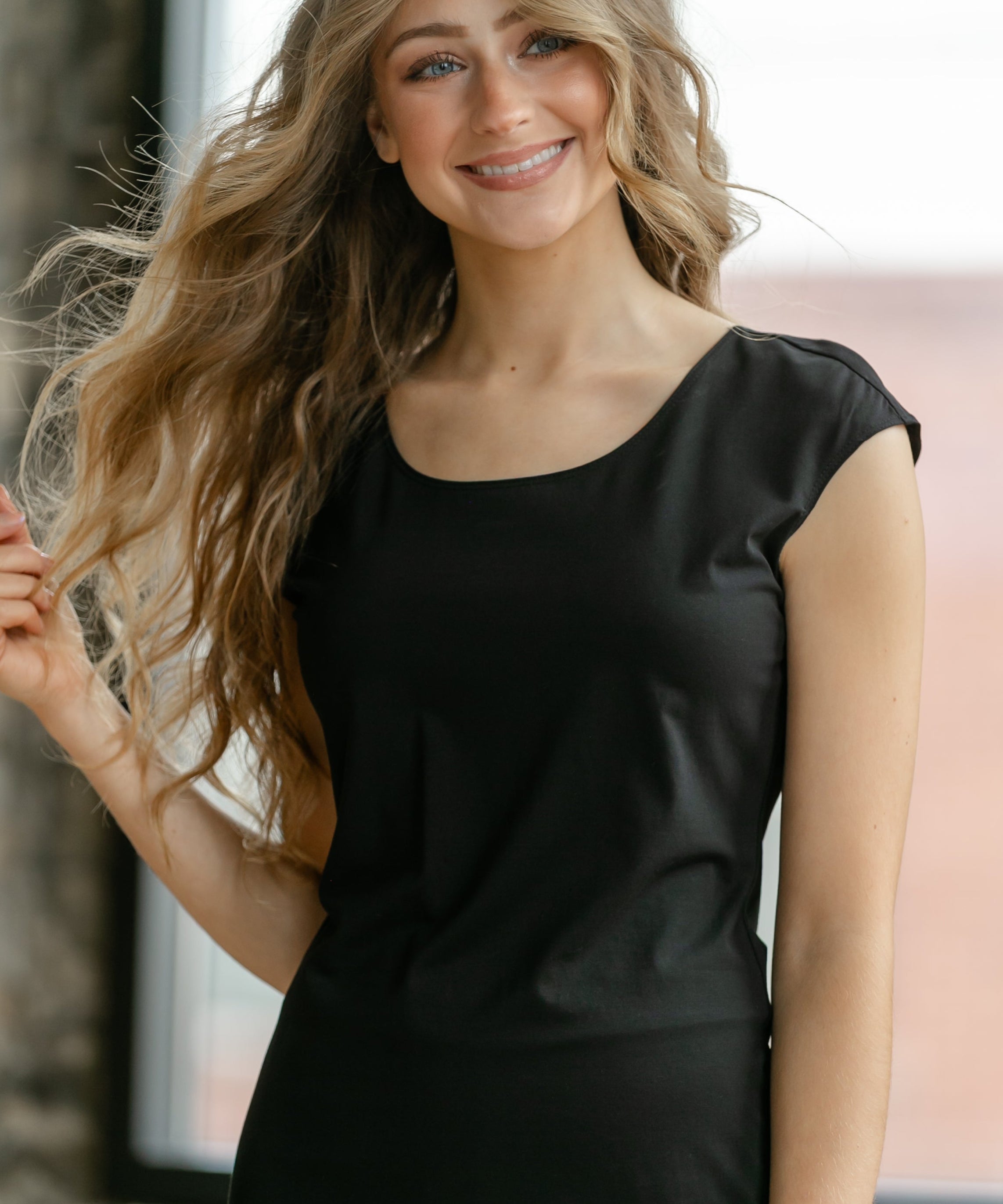 Classic Black Cap Sleeve Tank