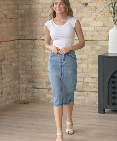 Classic White Cap Sleeve Tank