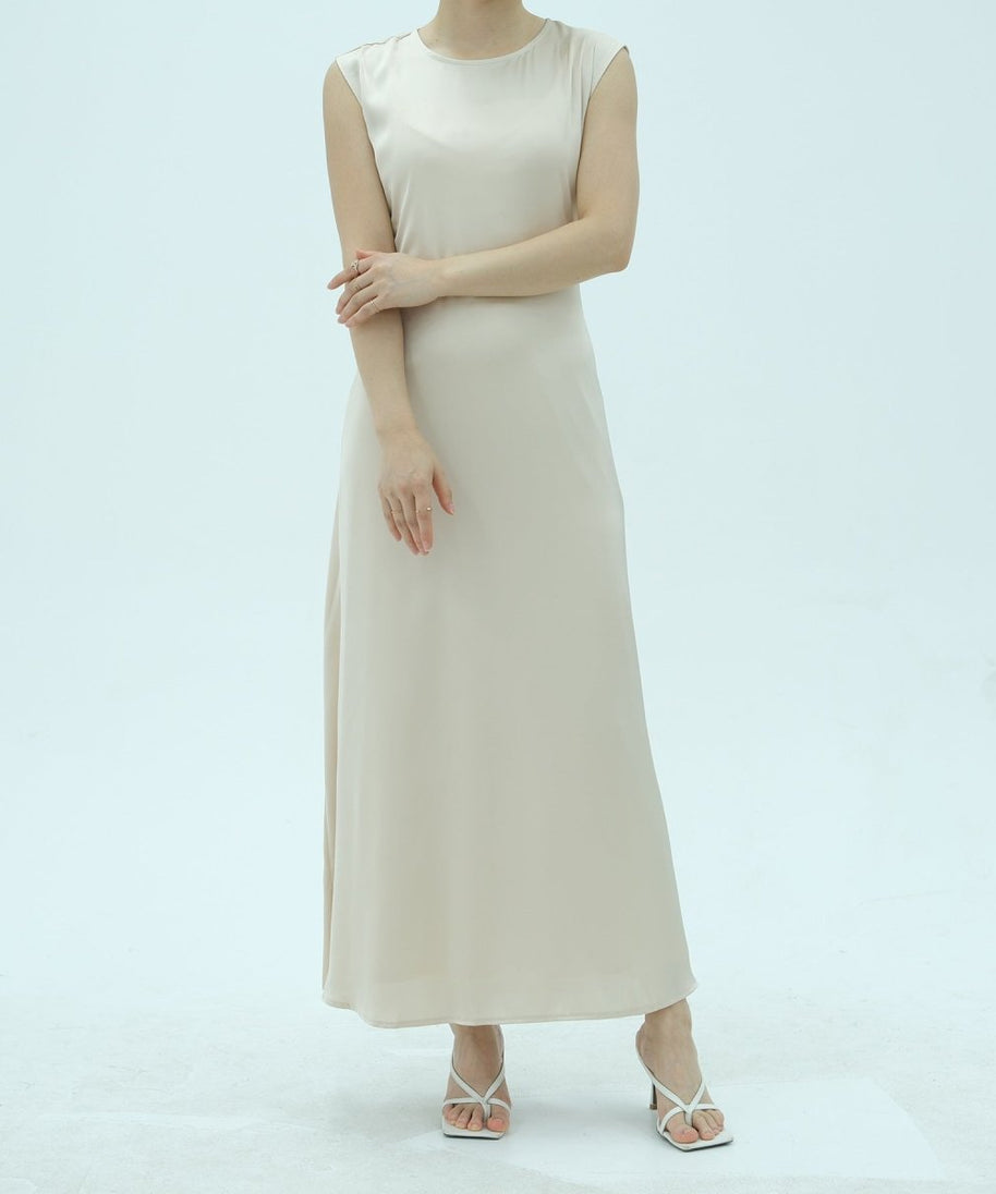 Corset-Back Lace-Up Sleeveless Maxi Dress(MS472)