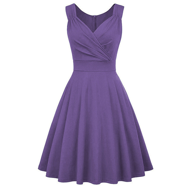 Vintage Hepburn Style Cocktail Dress Plus Size