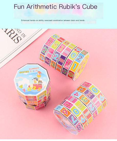 Jouet Cube Mathématique Éducatif pour Enfants – Puzzle d'Apprentissage Amusant