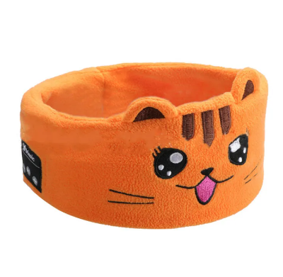 Bluetooth Sleep Mask Headphones – Animal Plush Headband with Built-In Wireless Speakers