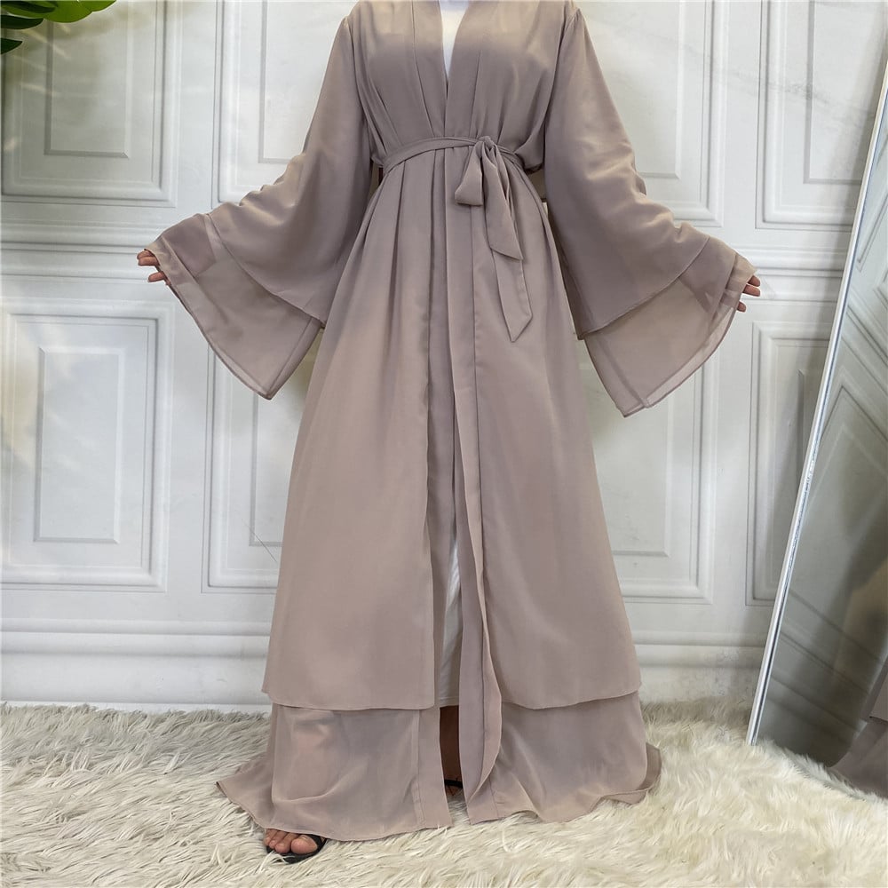 Chiffon Robe - Fashionable Muslim Cardigan