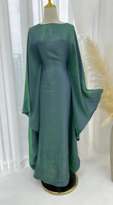 Abaya Muslim Evening Dress for Women – Luxury Butterfly Embellished Dubai & Turkey Style | 20 Colors