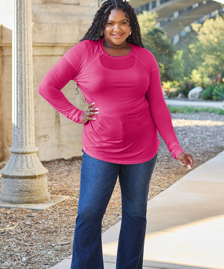 Basic Bae Full Size Round Neck Long Sleeve T-Shirt