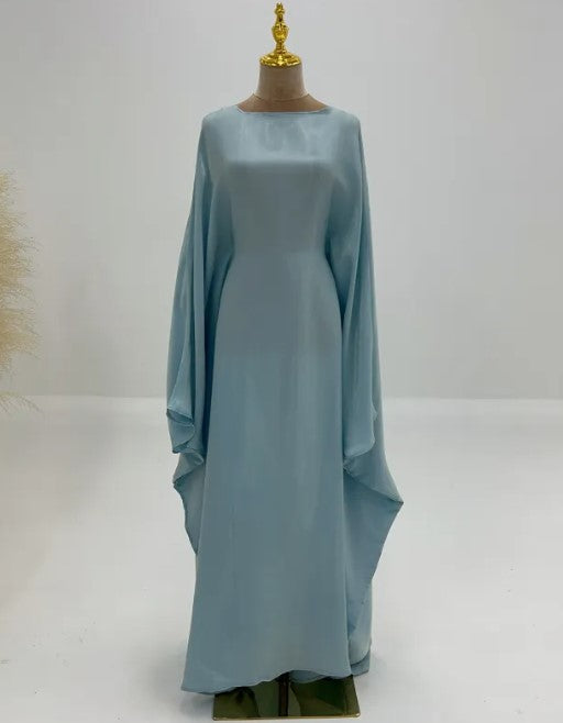 Abaya Muslim Evening Dress for Women – Luxury Butterfly Embellished Dubai & Turkey Style | 20 Colors