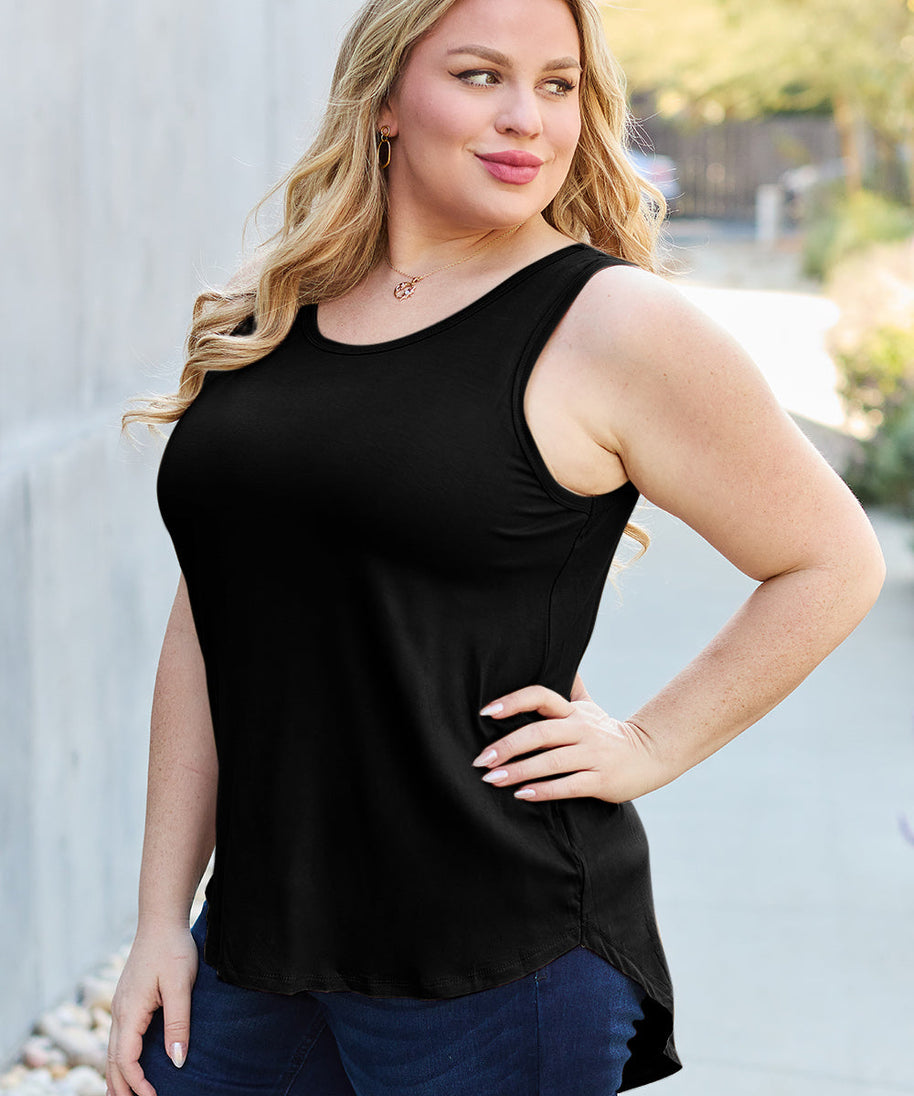 Basic Bae Bamboo Full Size Round Neck Tank