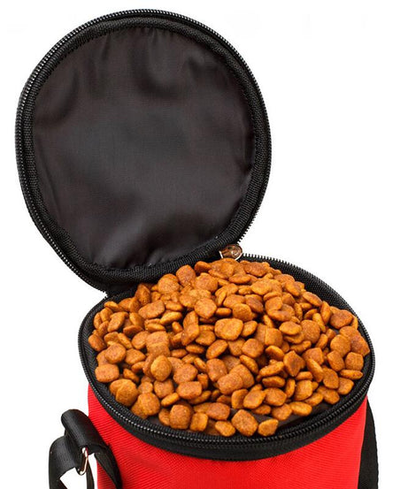 Portable Cat Food Bag and Travel Bowl Feeder