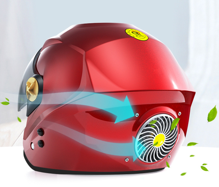 Casque Bluetooth avec ventilateur de refroidissement – Musique à énergie solaire