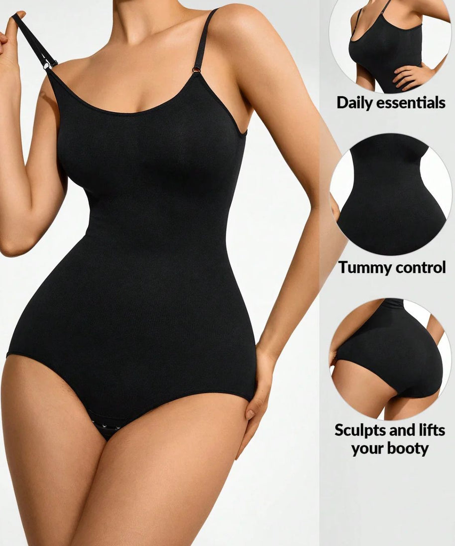 Basic Bae Full Size Scoop Neck Butt Lifting Bodysuit