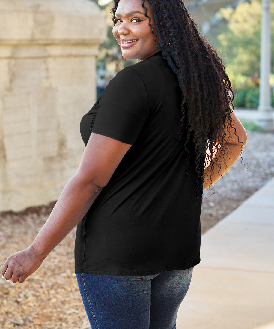 Basic Bae Bamboo Full Size  V-Neck Short Sleeve T-Shirt