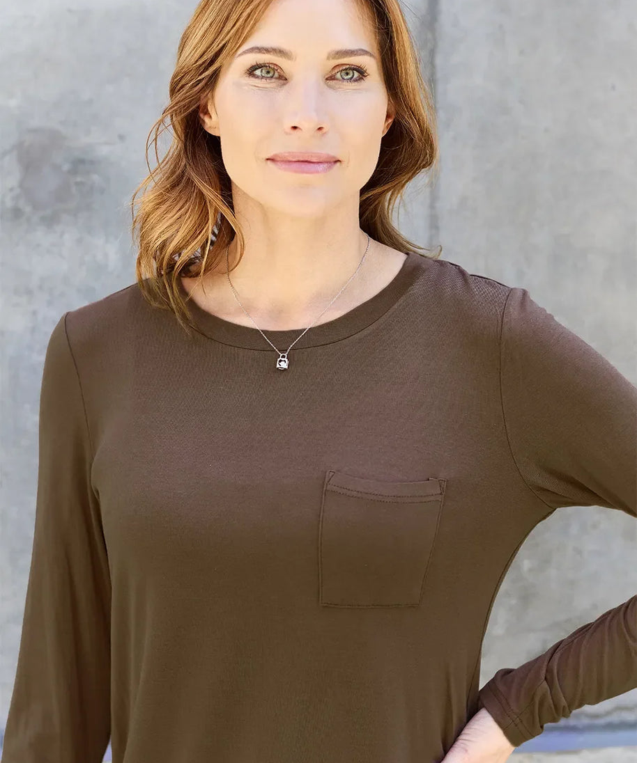Basic Bae Full Size Round Neck Long Sleeve Top