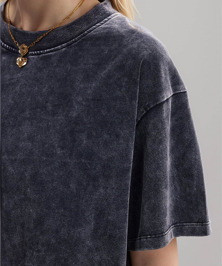 Basic Bae Round Neck Dropped Shoulder Short Sleeve T-Shirt