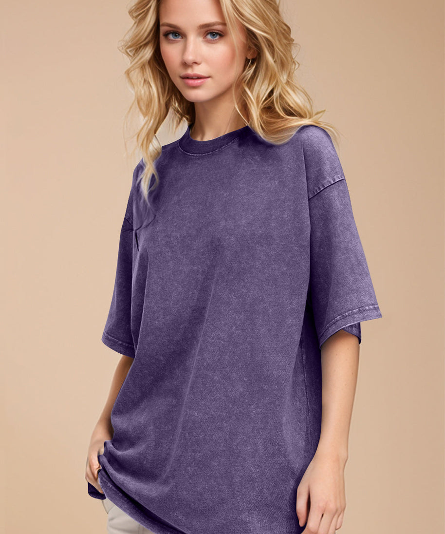 Basic Bae Round Neck Half Sleeve T-Shirt