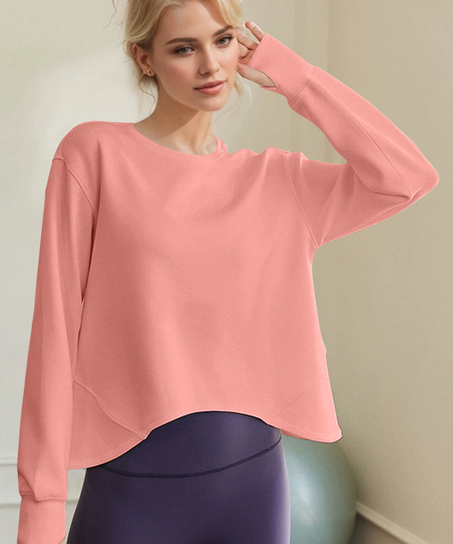 Basic Bae Air Scuba Round Neck Long Sleeve Sweatshirt