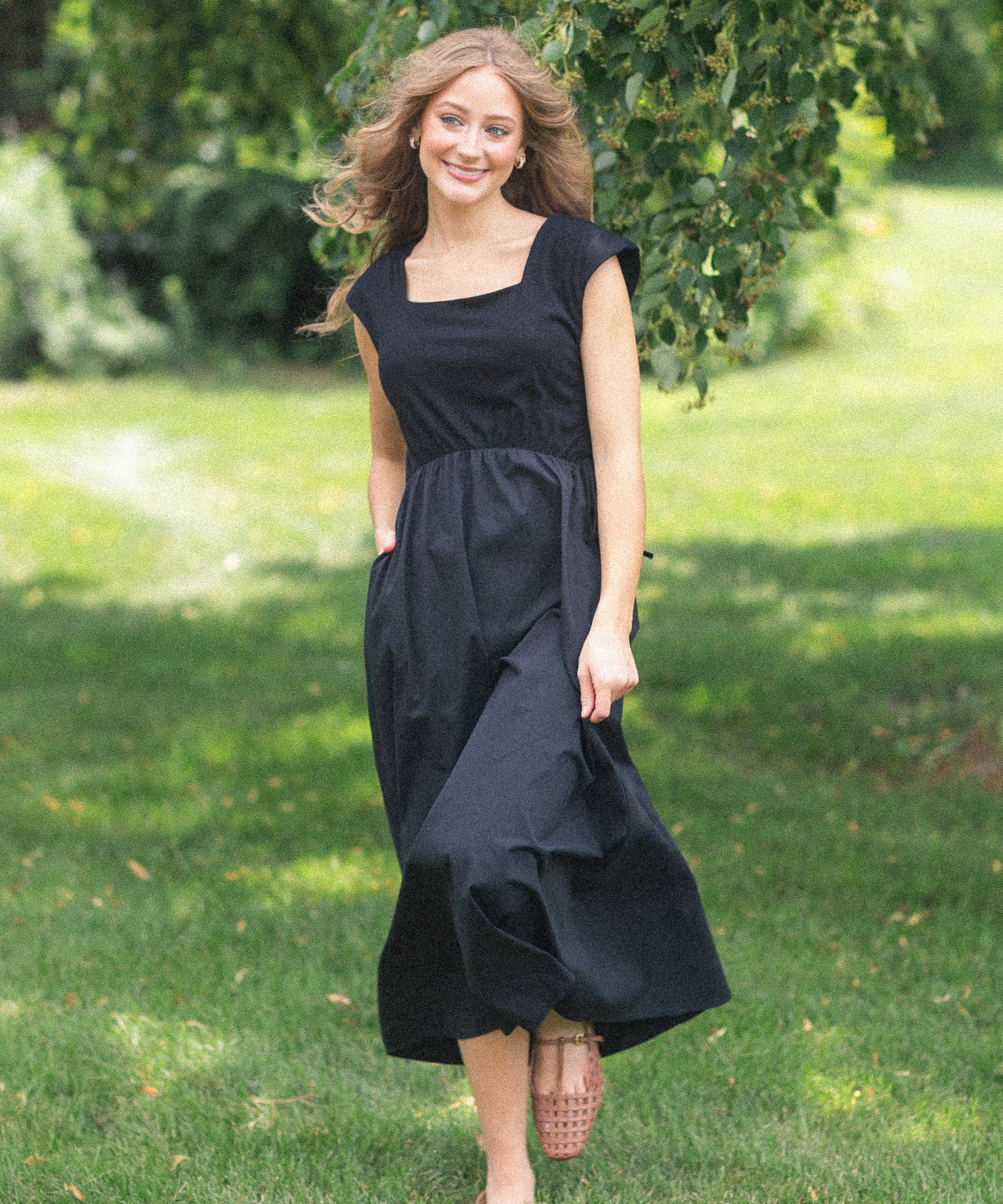 Eleanor Black A-line Maxi Dress - FINAL SALE