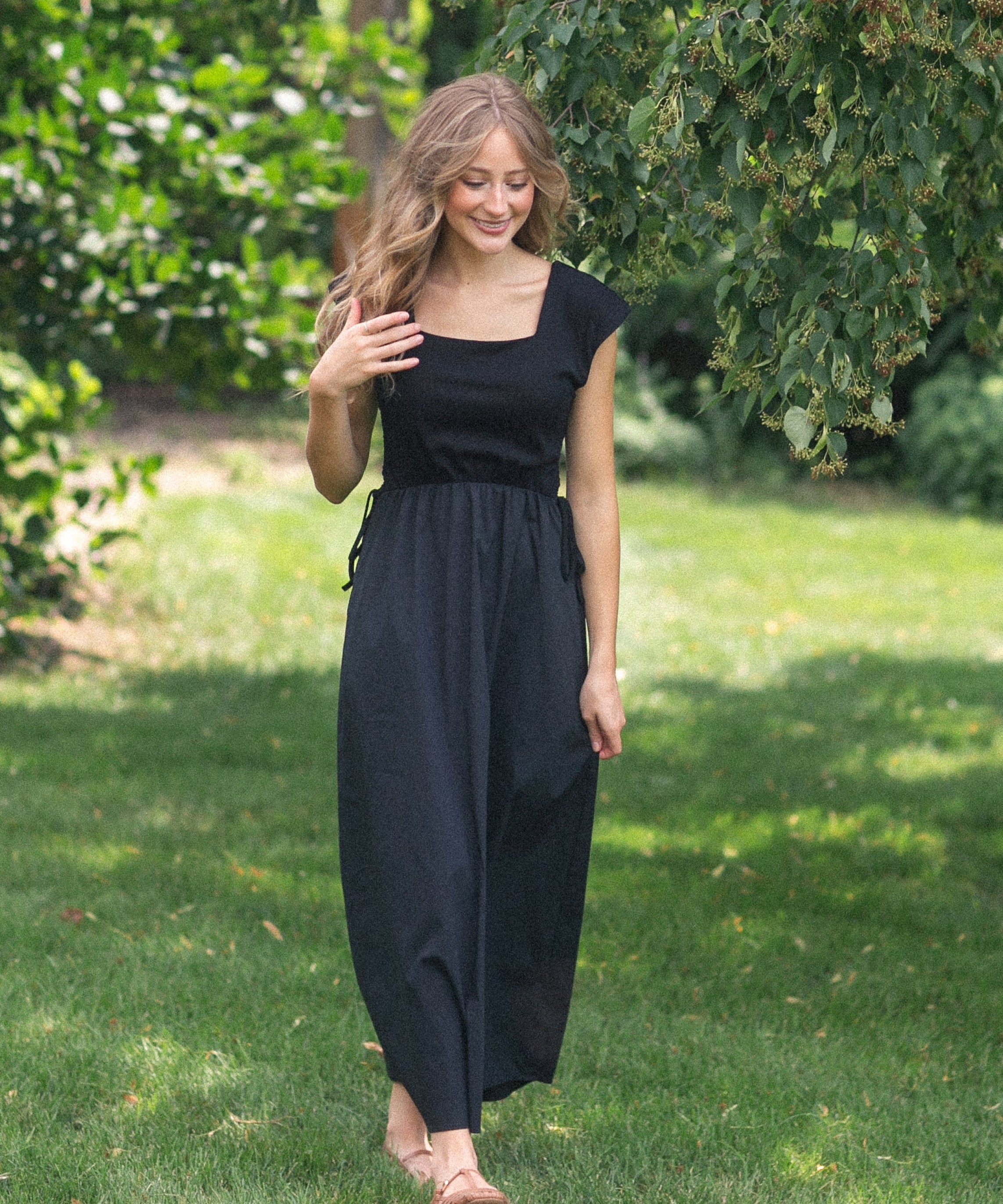 Eleanor Black A-line Maxi Dress - FINAL SALE