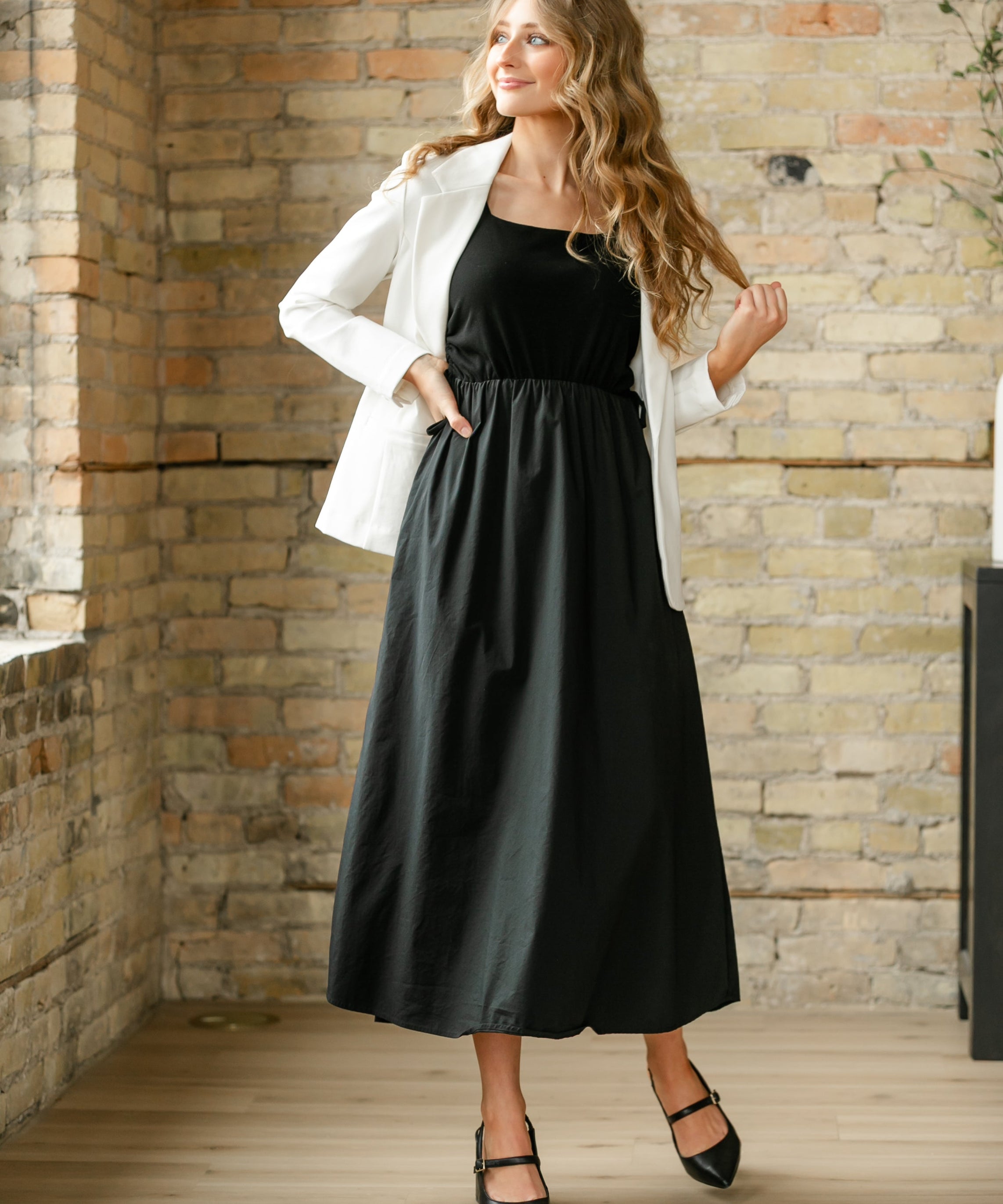 Eleanor Black A-line Maxi Dress - FINAL SALE