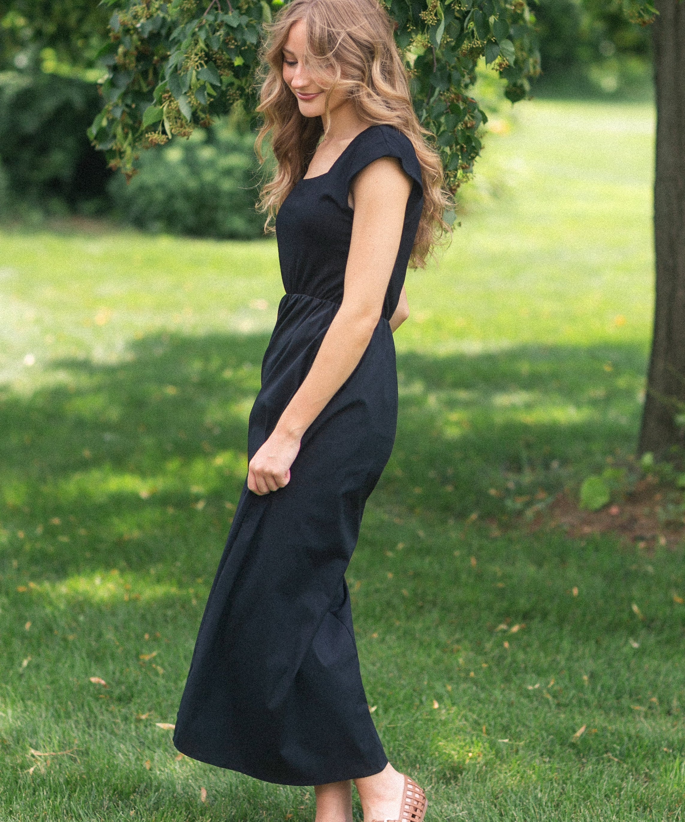 Eleanor Black A-line Maxi Dress - FINAL SALE
