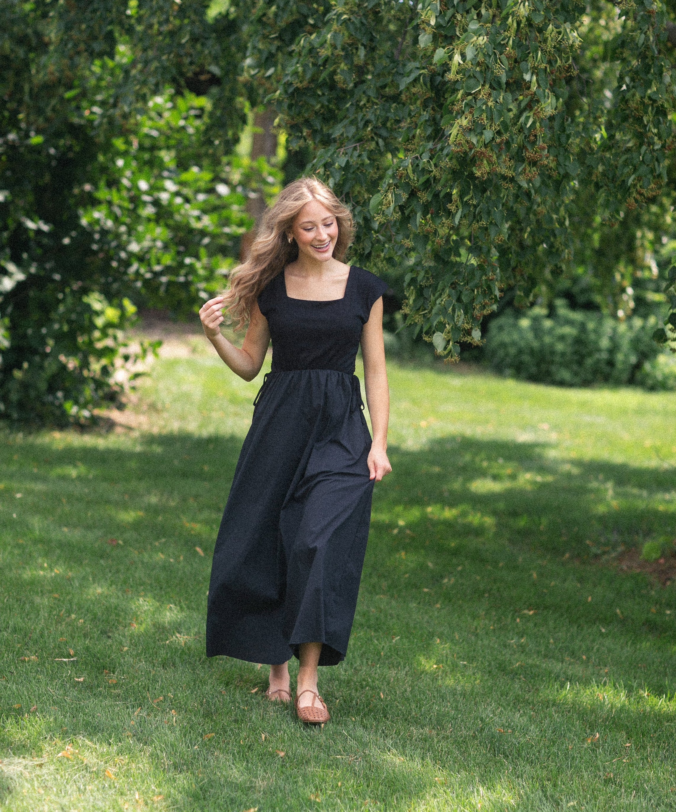 Eleanor Black A-line Maxi Dress - FINAL SALE