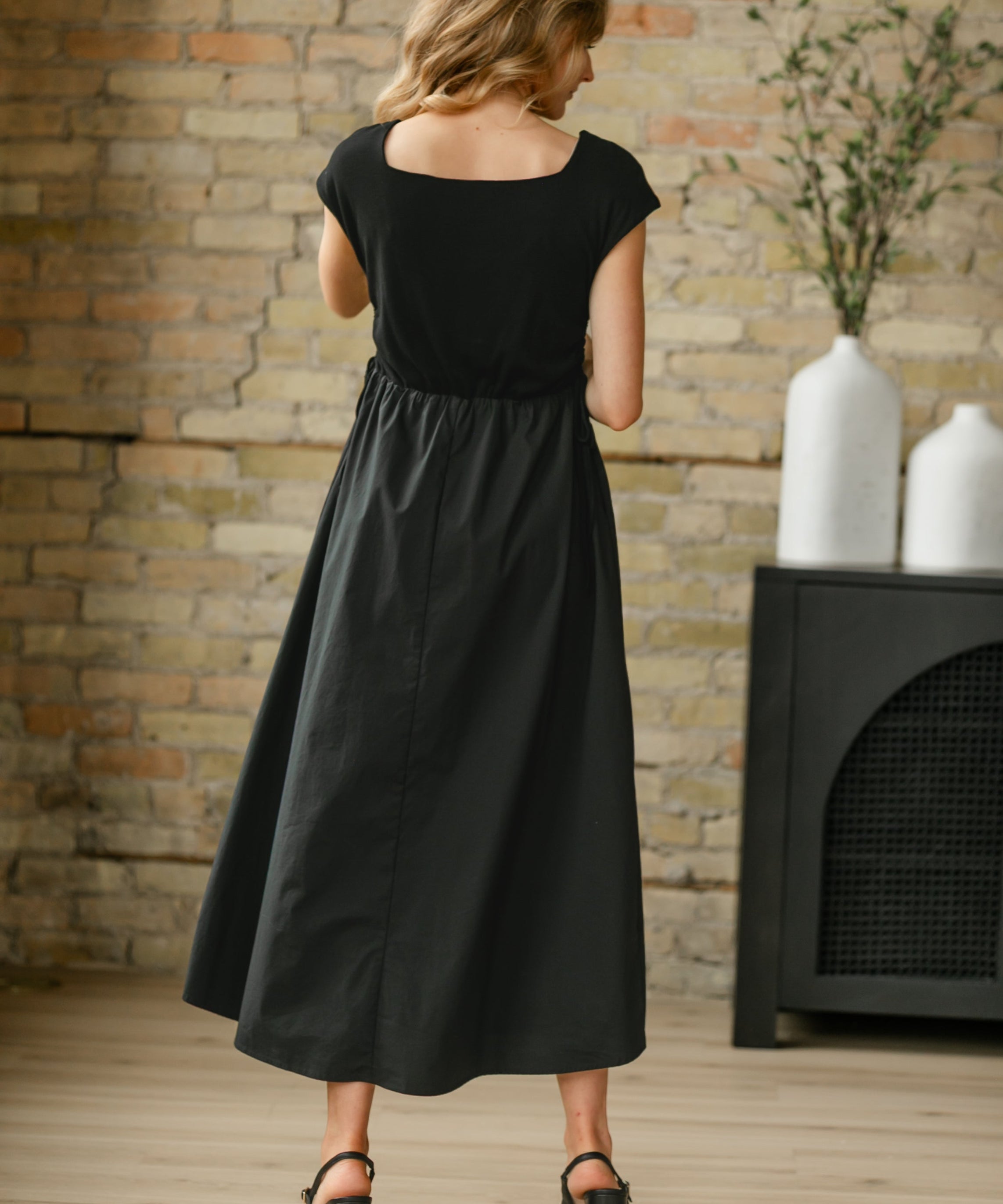 Eleanor Black A-line Maxi Dress - FINAL SALE
