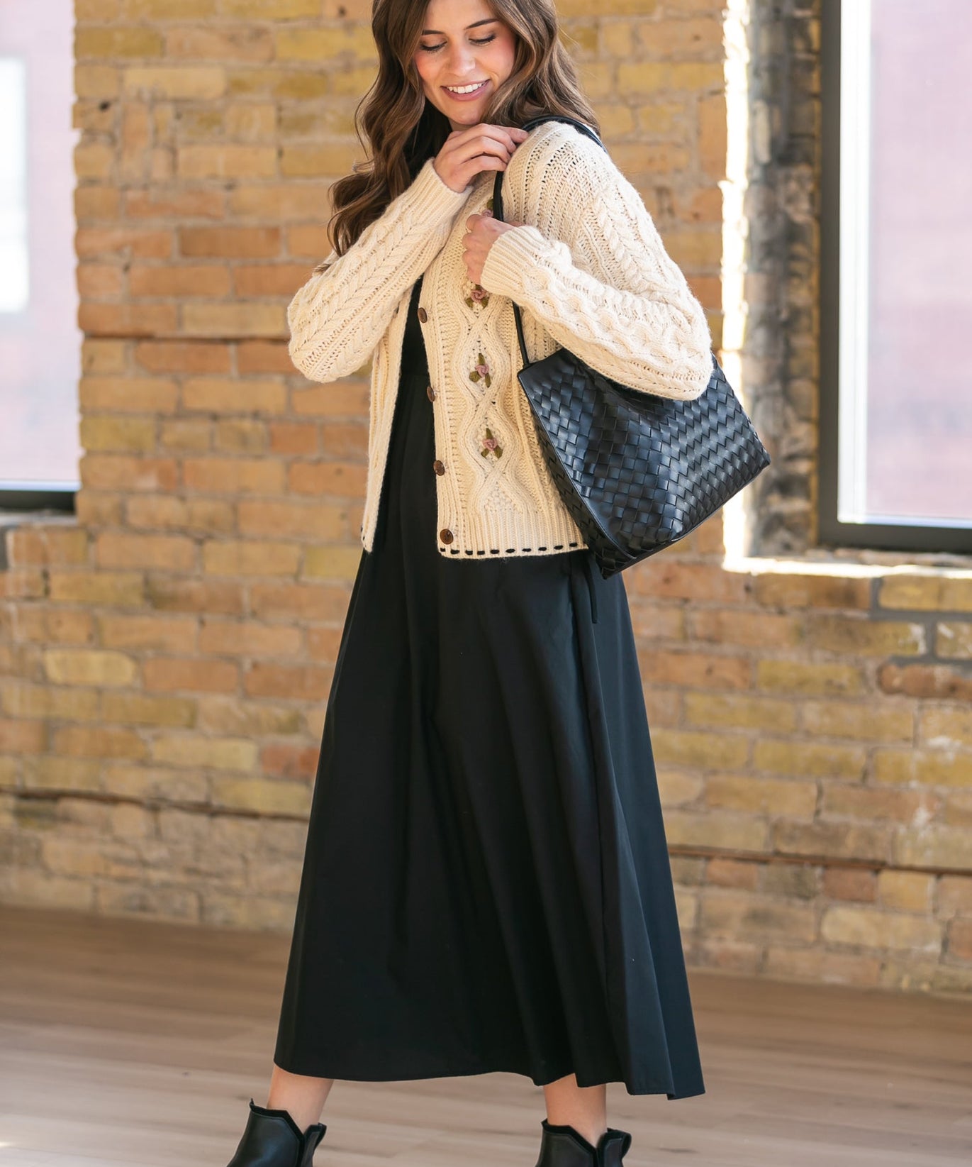 Eleanor Black A-line Maxi Dress - FINAL SALE