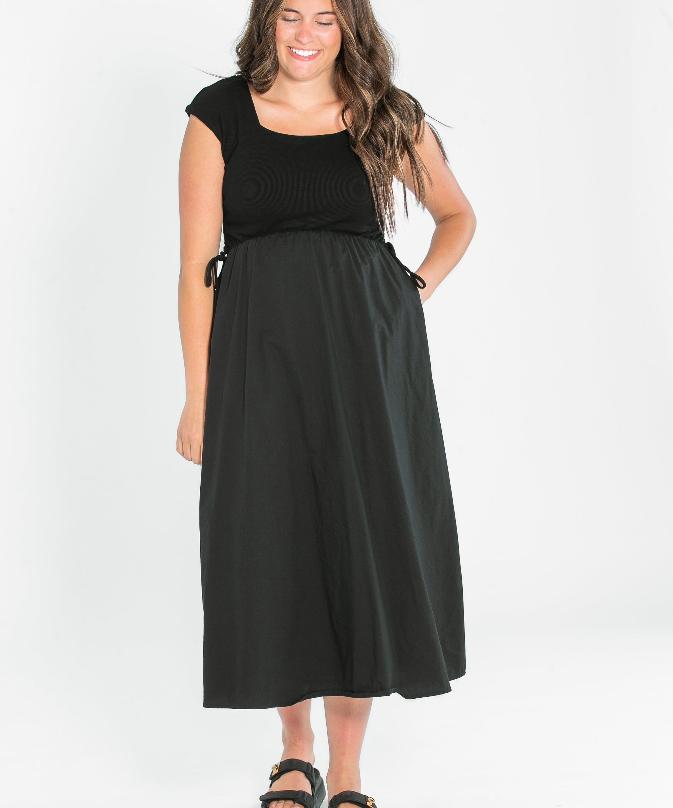 Eleanor Black A-line Maxi Dress - FINAL SALE