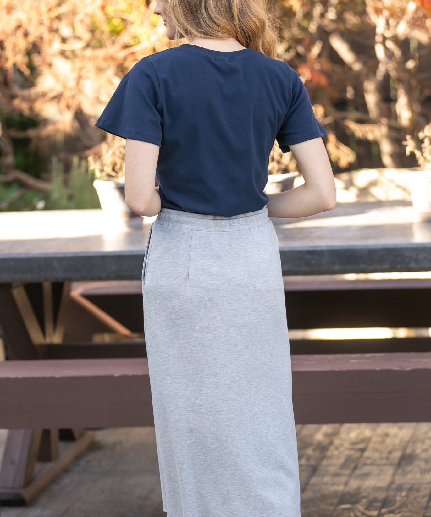 Essential Navy Flutter Sleeve Top