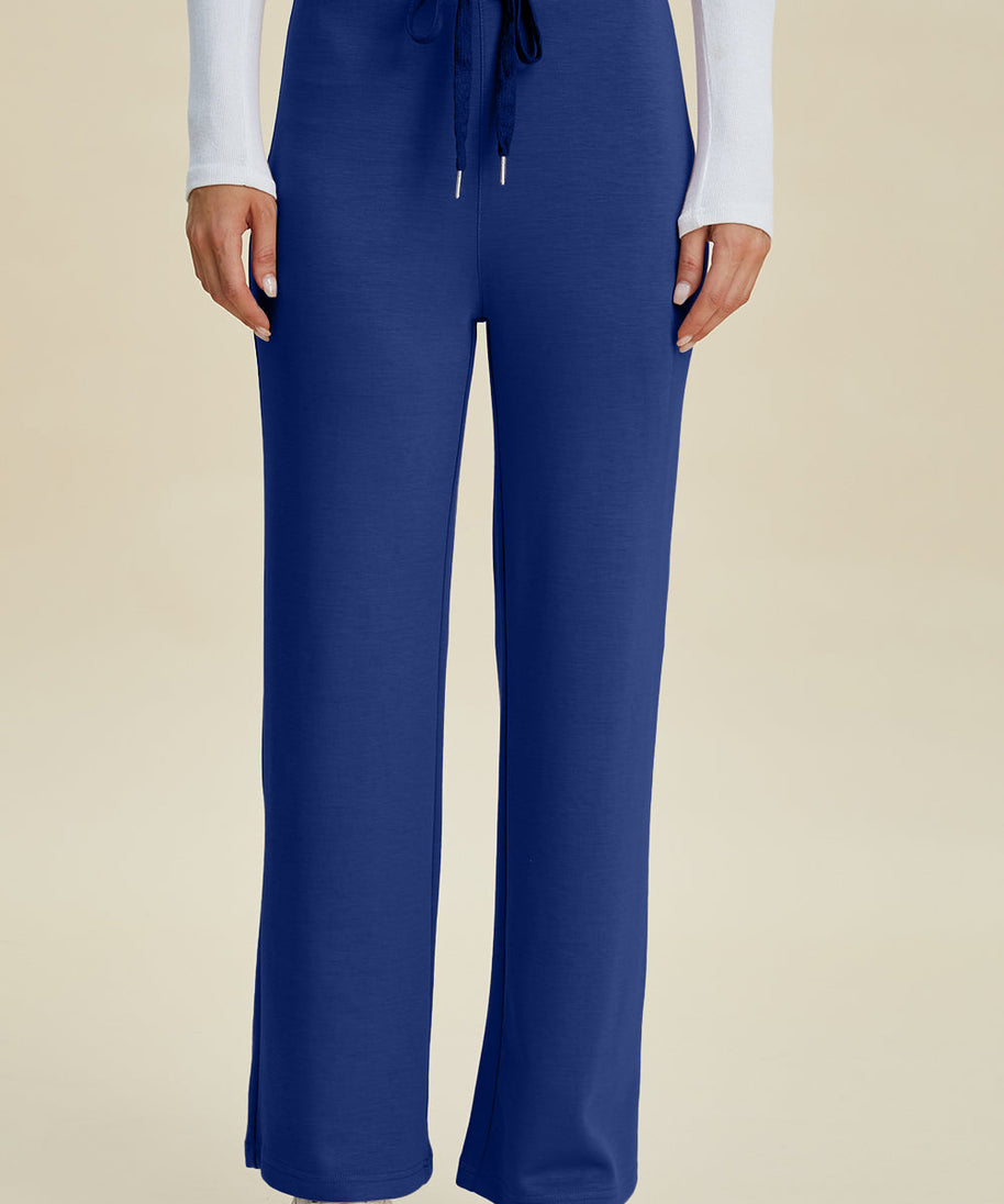 Basic Bae Full Size Air Scuba Drawstring Wide Leg Pants