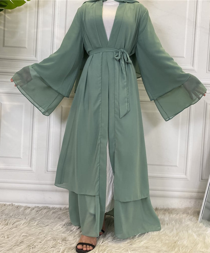 Chiffon Robe - Fashionable Muslim Cardigan