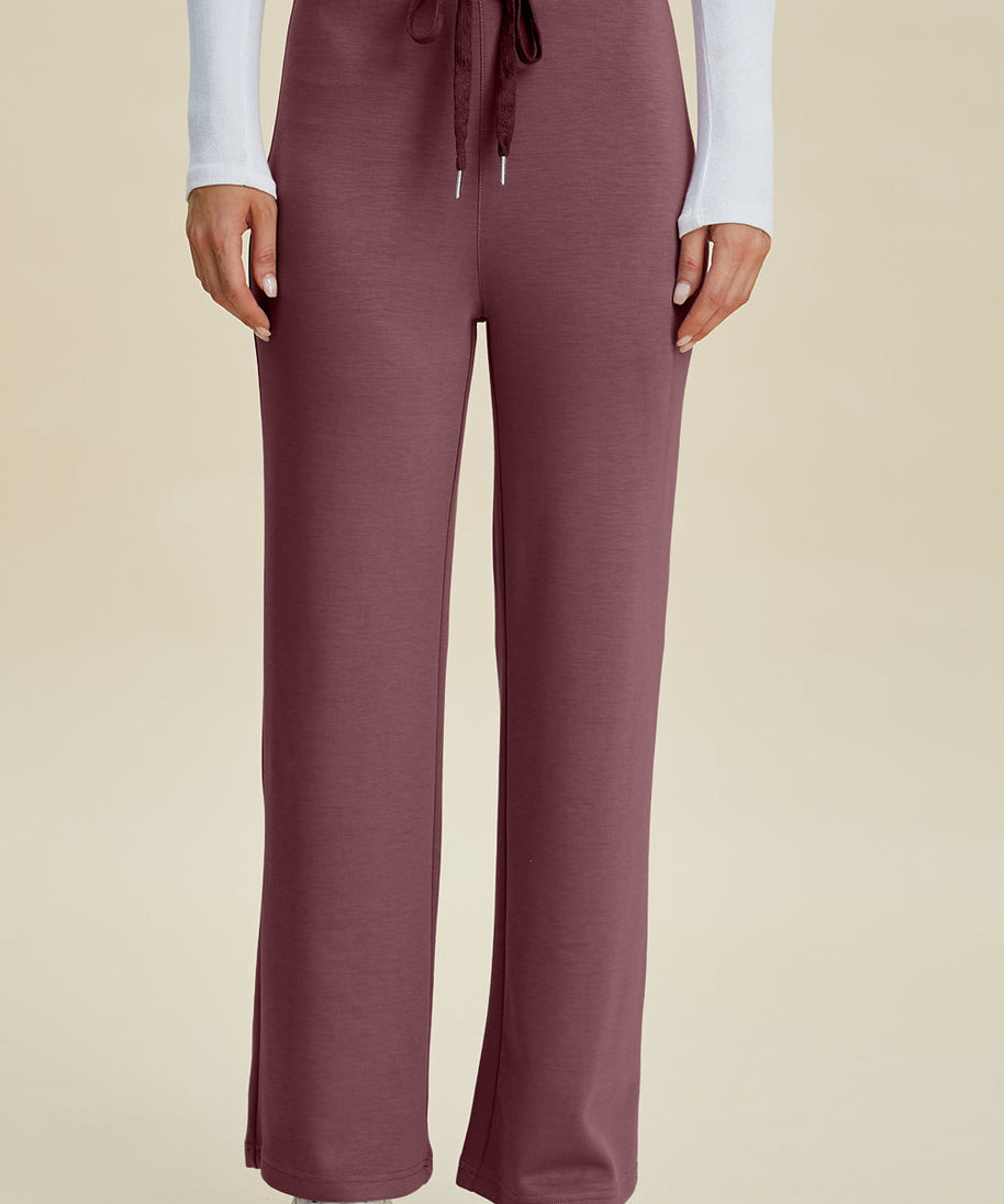Basic Bae Full Size Air Scuba Drawstring Wide Leg Pants