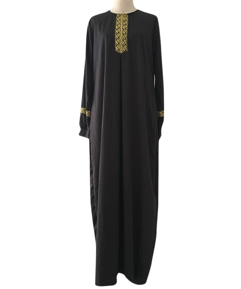 Long Muslim Hijab Dresses for Women - Dubai Abaya & Patchwork