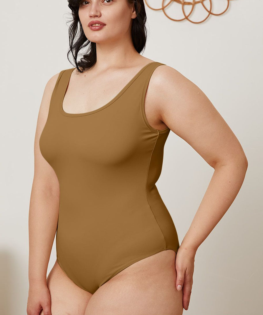 Basic Bae Full Size Square Neck Sleeveless Bodysuit