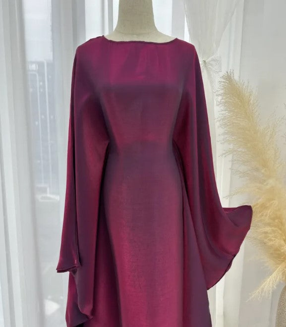 Abaya Muslim Evening Dress for Women – Luxury Butterfly Embellished Dubai & Turkey Style | 20 Colors